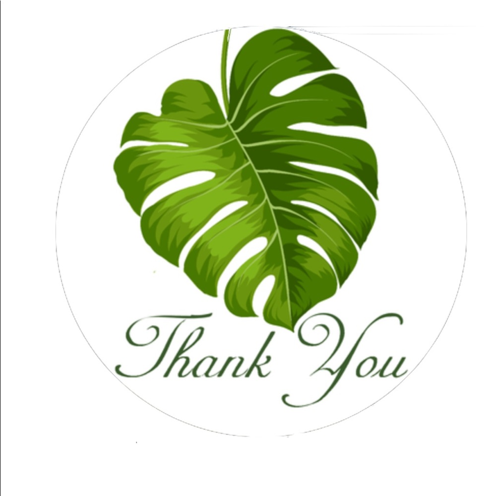 60 2.5” Banana Leaves Stickers PRICE IS FIRM - Picture 6 of 6